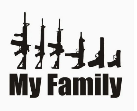 Don't mess with my Family sticker!