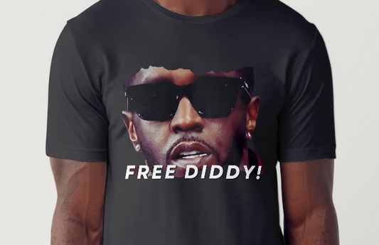 Free Diddy! Innocent until proven guilty or bribed! One of a kind t-shirt