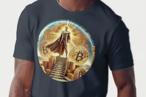 All eyes on the bitcoin king when you wear this t-shirt